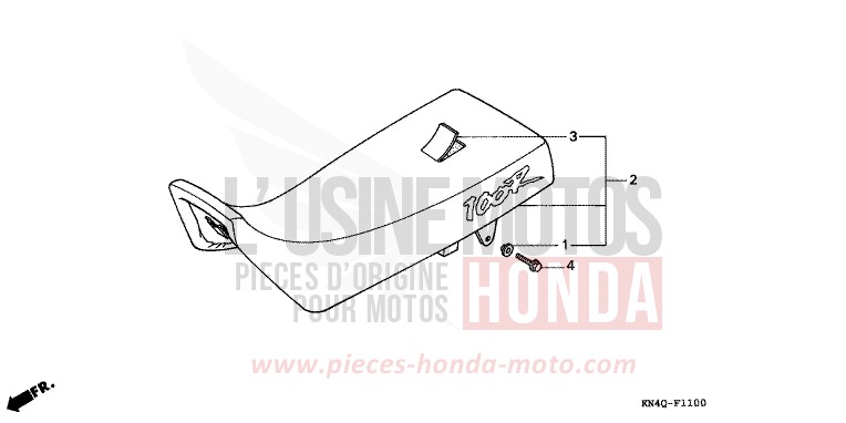 SIEGE de XR100R SHASTA WHITE (NH138) de 1998