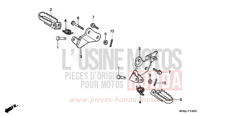 MARCHE de XR100R SHASTA WHITE (NH138) de 1999