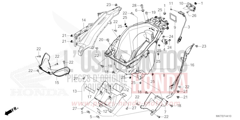 COMPARTIMENT A BAGAGES de X-ADV MAT GOLDFINCH YELLOW (Y242) de 2025