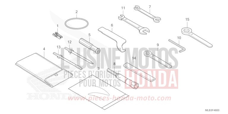 OUTIL de Hornet 750 MAT BALLISTIC BLACK METALLIC (NHA86) de 2025