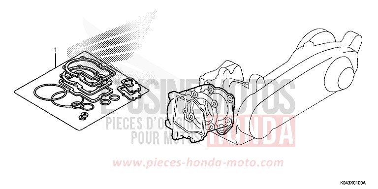 RESERVOIR A CARBURANT (VTX1300S4/5/6/7) de VTX1300S DURANGO RED METALLIC (R274) 2004