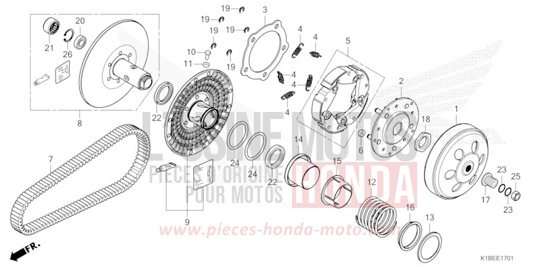 POMPE A HUILE de CM125C CANDY GLORY RED-U (R101) 1988
