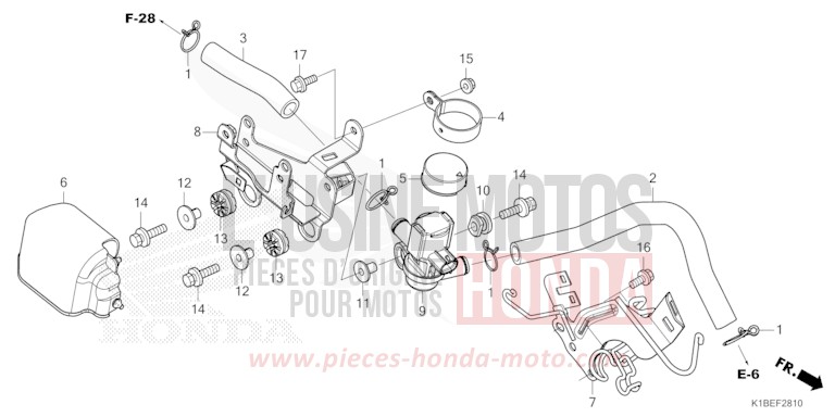 FEU ARRIERE de CM125C CANDY GLORY RED-U (R101) 1988