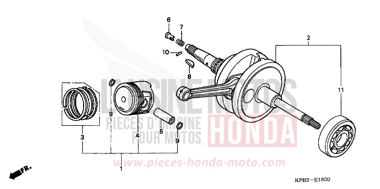 VILEBREQUIN/PISTON (NSS2501/NSS250A) de JAZZ ACCURATE SILVER METALLIC (NH146) de 2001