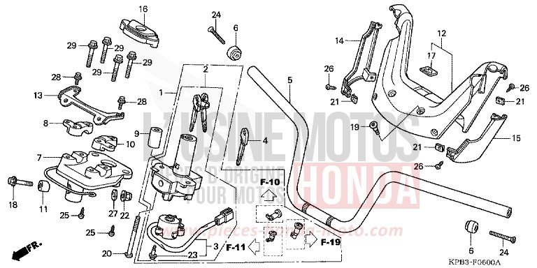 TUYAU DE GUIDON/REVETEMENT DE GUIDON (NSS2501/NSS250A) de JAZZ LAPIS BLUE METALLIIC (PB257) de 2001