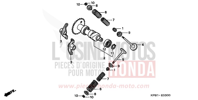 ARBRE A CAMES/SOUPAPE de JAZZ PURE BLACK (NH237) de 2001