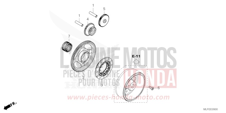 EMBRAYAGE DE DEMARRAGE de NT1100 MAT WARM ASH METALLIC (YR386) 2025