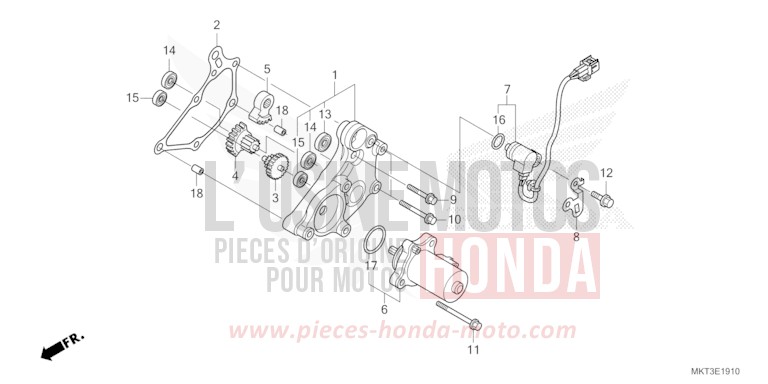 DEMULTIPLICATEUR de X-ADV GRAPHITE BLACK (NHB01) de 2021