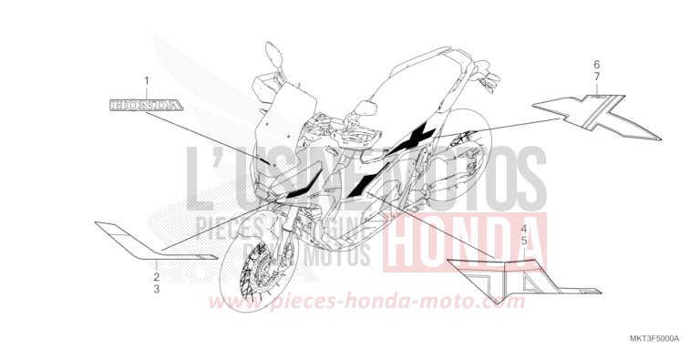 MARQUE/RAYURE de X-ADV MAT BETA SILVER METALLIC (NHC08) de 2021