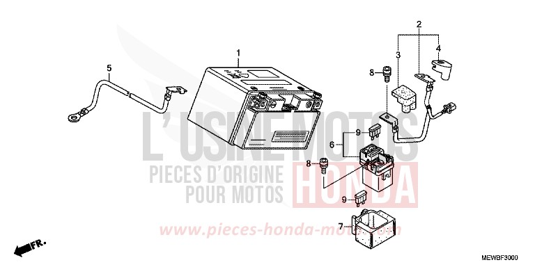 BATTERIE de Deauville CARNELIAN RED METALLIC (R296) de 2011
