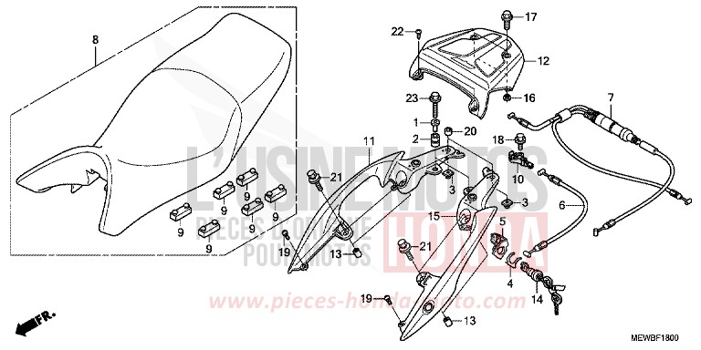 SIEGE de Deauville SHASTA WHITE (NH138) de 2011