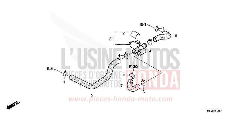 VALVE INJECTION D'AIR de Deauville SHASTA WHITE (NH138) 2011