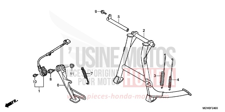 BEQUILLE de Deauville SHASTA WHITE (NH138) de 2011