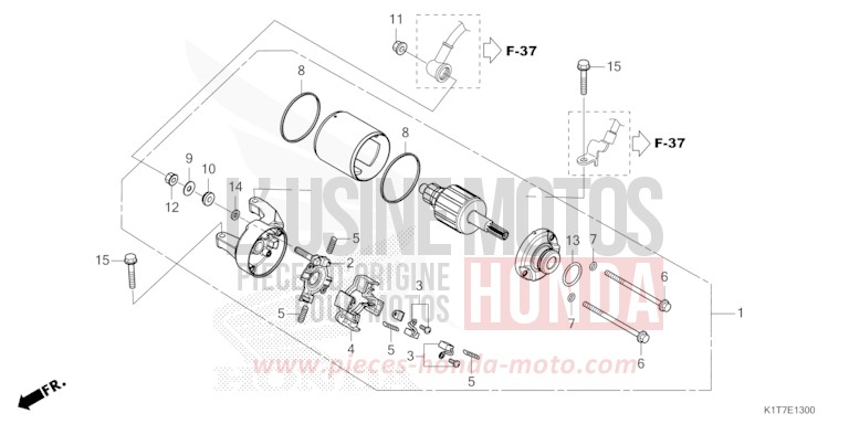 DEMARREUR de CRF300LA EXTREME RED (R292) 2023