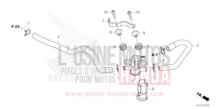 ELECTROVANNE INJECTION D'AIR de CRF300LA EXTREME RED (R292) 2023