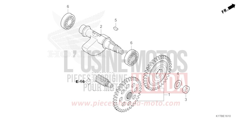 ARBRE DE BALANCIER de CRF300LA EXTREME RED (R292) 2025