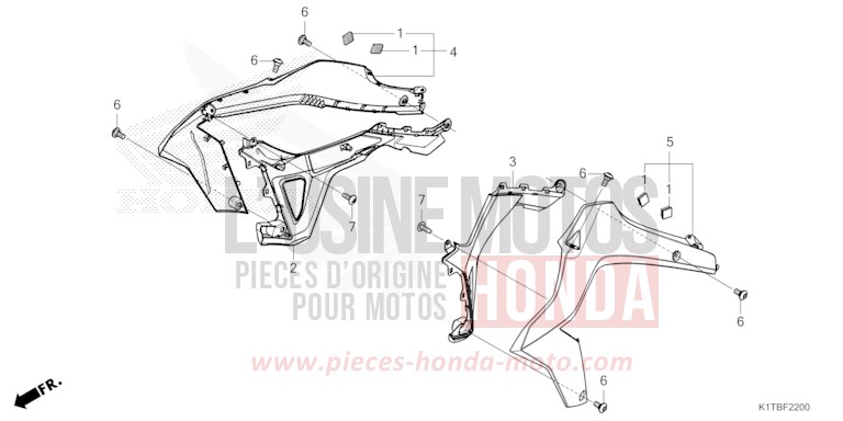 BUSE (CRF250LA,CRF300L/LA) de CRF300LA EXTREME RED (R292) 2025