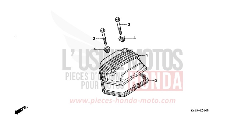 COUVERCLE DE CULASSE de CRF100F EXTREME RED (R292) de 2006