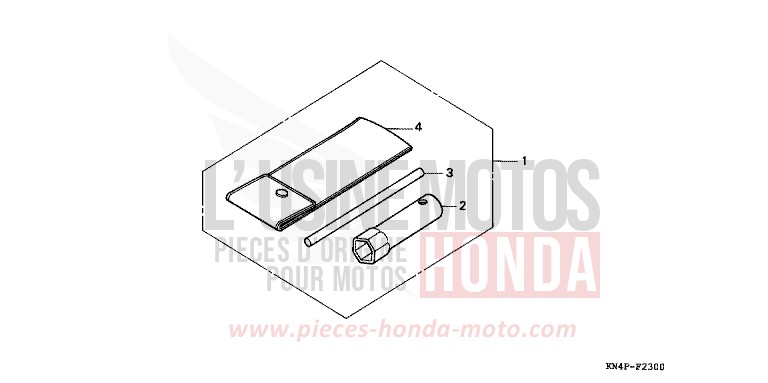 OUTILS de CRF100F EXTREME RED (R292) de 2007