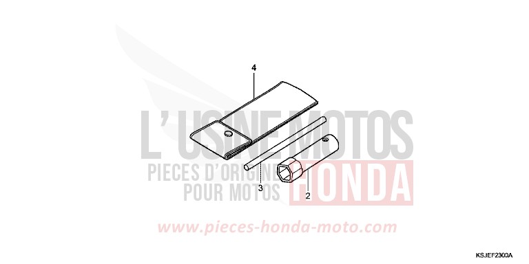 OUTILS de CRF100F EXTREME RED (R292) de 2011