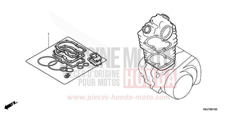 TROUSSE DE JOINT A de CRF100F EXTREME RED (R292) 2012