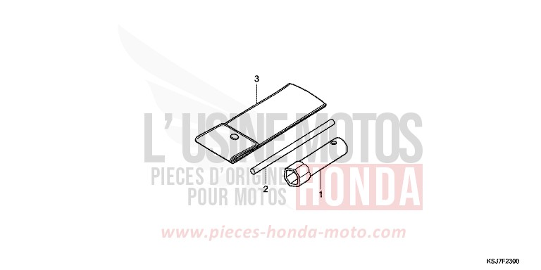 OUTILS de CRF100F EXTREME RED (R292) de 2012