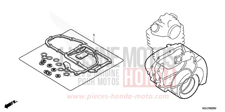 TROUSSE DE JOINT B de CRF100F EXTREME RED (R292) 2013