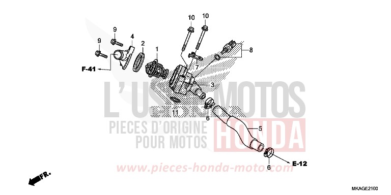 THERMOSTAT de NC750S GRAPHITE BLACK (NHB01H) 2018