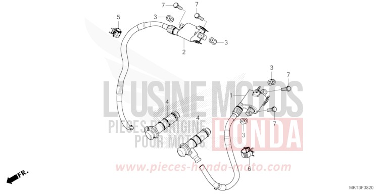 BOBINE D'ALLUMAGE de X-ADV MAT BALLISTIC BLACK METALLIC (NHA86) de 2022