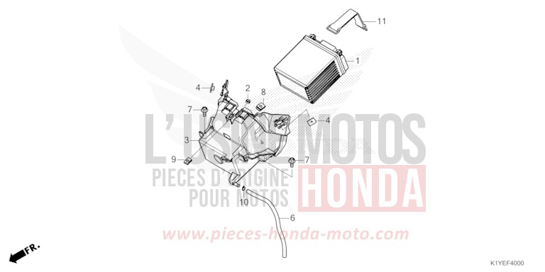 BATTERIE de PCX MAT DIM GRAY METALLIC (NHC34) 2025