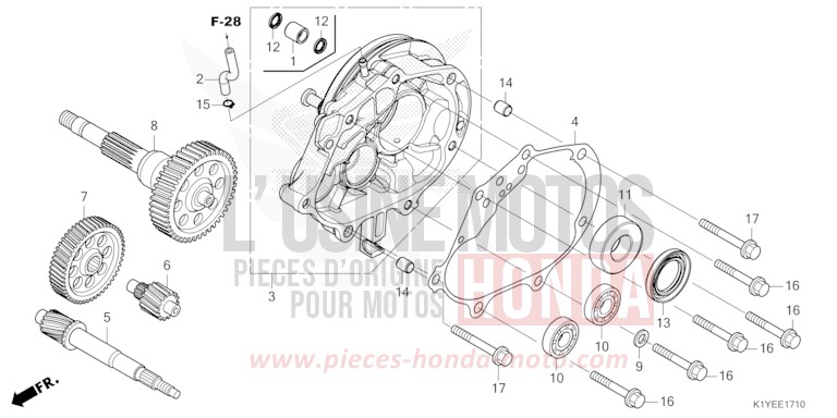 BOITE DE VITESSES de PCX MAT GALAXY BLACK METALLIC (NHA76) 2025