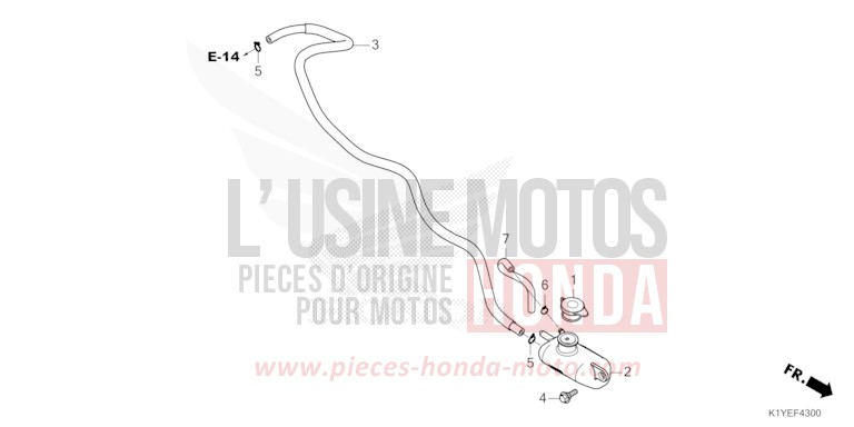 RESERVOIR DE RESERVE de PCX MAT GALAXY BLACK METALLIC (NHA76) 2025