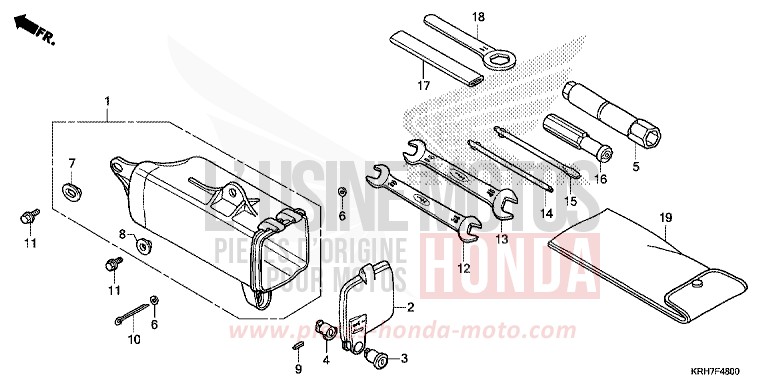 OUTILS de XR125LEK NOIR (NH1) 2018