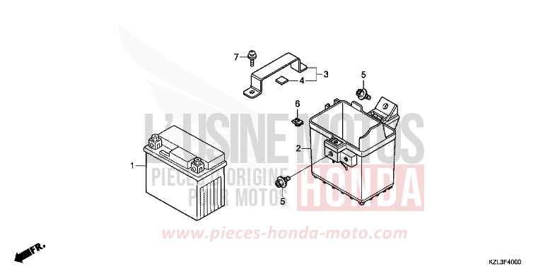 BATTERIE de NSC110MPD CANDY LUCID RED (R264) 2012