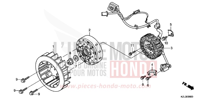 GENERATRICE de NSC110MPD M00NDUST SILVER METALLIC (NHB29) 2014