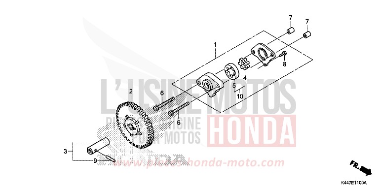 POMPE A HUILE de NSC110MPD PEARL NIGHTSTAR BLACK (NHA84) 2017