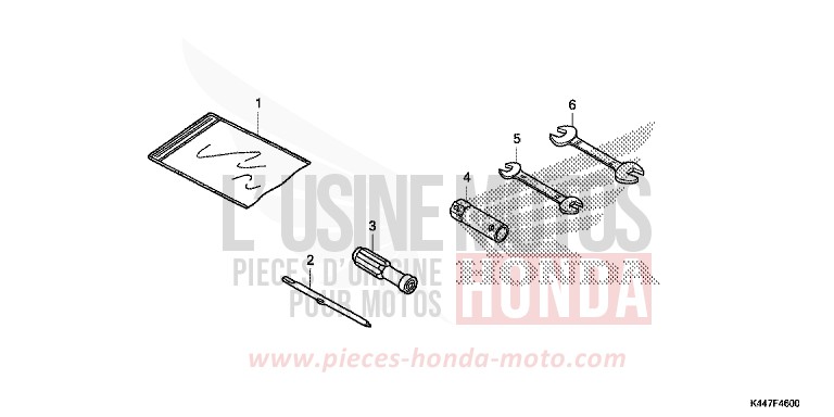OUTILS de NSC110MPD M00NDUST SILVER METALLIC (NHB29) 2019