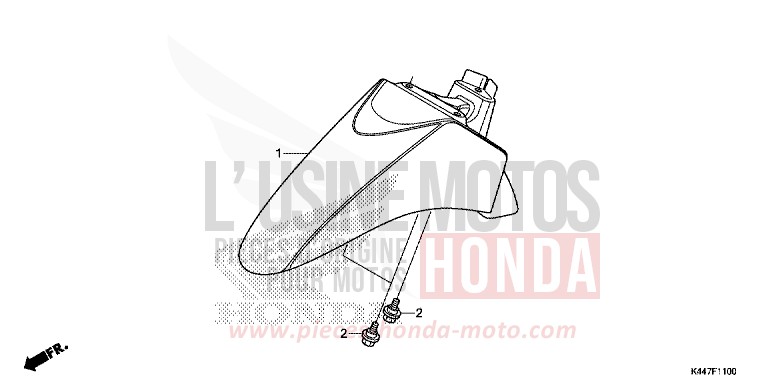 AILE AVANT de NSC110MPD PEARL COOL WHITE (NHA16) 2019