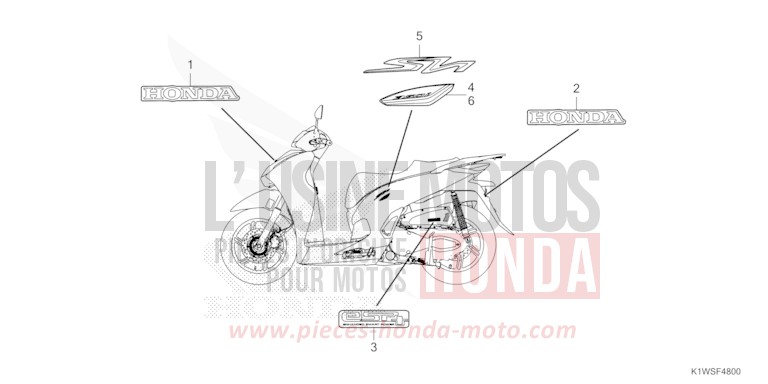 MARQUE/RAYURE de SH350i NOIR (NH1) 2025