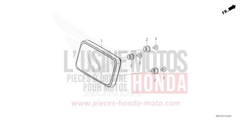 COMPTEUR de X-ADV MAT PEARL GLARE WHITE (NHB54) de 2026