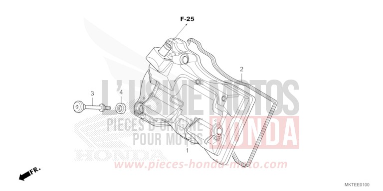 COUVERCLE DE CULASSE de X-ADV MAT DEEP MUD GRAY (NHD05) de 2026