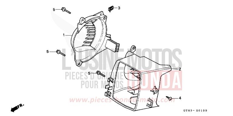 BUSE/GAINE DE VENTILATEUR de Wallaroo NOIR (NH1) de 1990