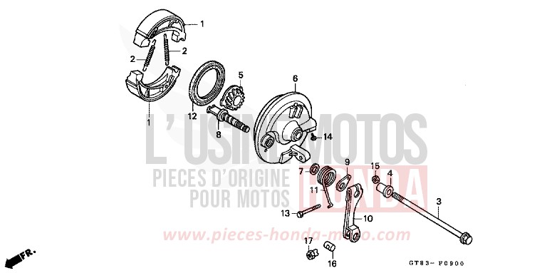 PANNEAU DE FREIN AVANT de Wallaroo VIVID VIOLET (RP127) de 1990