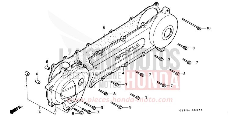 PANNEAU LATERAL GAUCHE de Wallaroo NOIR (NH1) de 1990