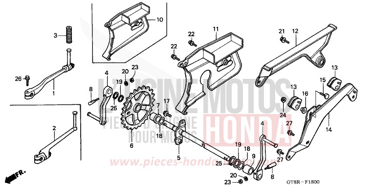 PEDALE/BIE. DE DEMARREUR DE KICK de Wallaroo MARTINET BLUE METALLIC (PB223) de 1994