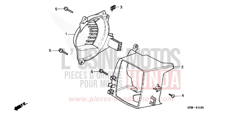BUSE/ GAINE DE VENTILATEUR de Wallaroo BRUGGE MAROON (R189) de 1992