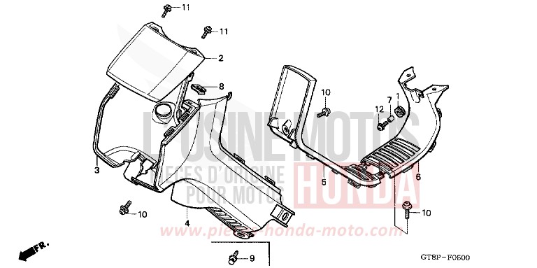 GAINE DE PROTECTION AVANT de Wallaroo FLASH RED (R119) de 1993