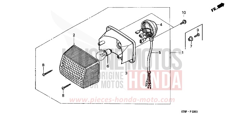 FEU ARRIERE de Wallaroo FLASH RED (R119) de 1993