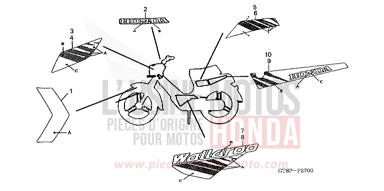 RAYURE/MARQUE (1) de Wallaroo FLASH RED (R119) de 1993