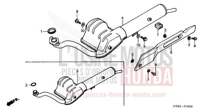 SILENCIEUX D'ECHAPPEMENT de Wallaroo NOIR (NH1) de 1994